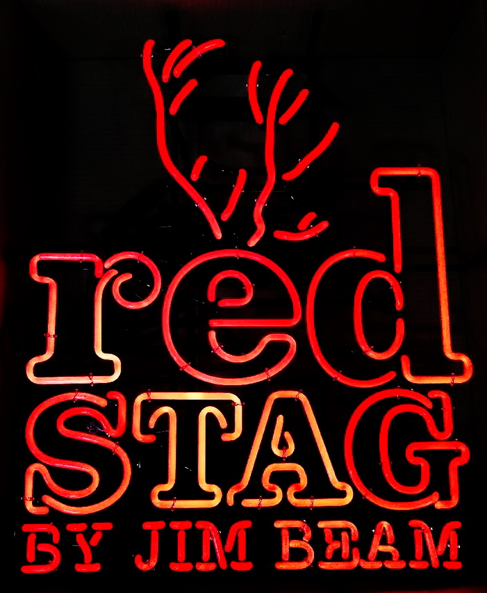 Red Stag By Jim Beam Neon Sign